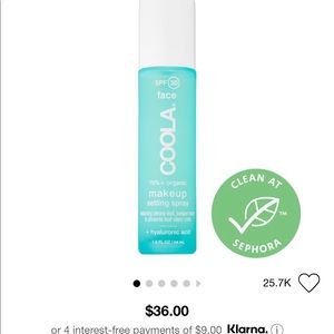 Coola makeup setting spray NEW